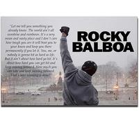 Rocky Balboa Canvas Prints Motivational Speech Quote Hope Wide Artwork Canvas Poster Sylvester Stallone Grey Boxing Home Art Living Room Decor, sin marco,40×60cm