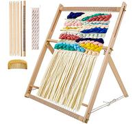 ROCKY&CHAO Marco grande para adultos, silla de tejido de madera, un accesorio para principiantes. Máquina de tejer adecuada para la fabricación de bufandas de lana o decoraciones de punto (60 x 50 cm)