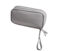 Rocky Green Bolsa de almacenamiento de accesorios digitales multifuncional 3 en 1, sistema de almacenamiento portátil de gran capacidad, a prueba de polvo, doble uso (4 colores), gris, single deck,