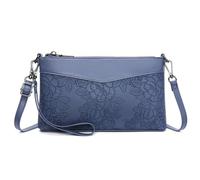 Rocky Green Bolso cruzado para mujer, piel sintética, correa de hombro ajustable, 24 x 15 x 5 cm, Blue, 9.36 X 5.85 X 1.95 Inches / 24 X 15 X 5 Centimeters