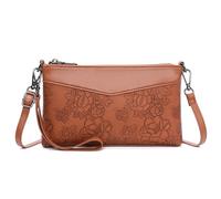 Rocky Green Bolso cruzado para mujer, piel sintética, correa de hombro ajustable, 24 x 15 x 5 cm, Brown, 9.36 X 5.85 X 1.95 Inches / 24 X 15 X 5 Centimeters