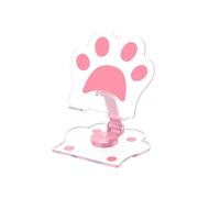 Rocky Green Bonito soporte para teléfono con diseño de pata de gato, soporte giratorio de 360° con agarres de silicona, soporte de escritorio ajustable portátil para dispositivos iPhone, iPad, Samsung