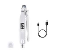 Rocky Green Cortaúñas y amoladora para mascotas, 2 en 1, con luz LED, eléctrica, recargable por USB, con indicador de batería, para perros y gatos