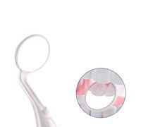 Rocky Green Dientes de espejo de inspección auto dental, espejo LED, herramienta de espejo dental iluminado blanco con batería portátil para dentista de cuidado bucal dental