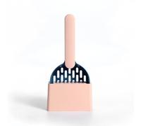 Rocky Green Juego de pala de arena para gatos de acero inoxidable con soporte, kit de pala de malla fina, herramientas ergonómicas y duraderas de limpieza de residuos de mascotas para gatos (azul +