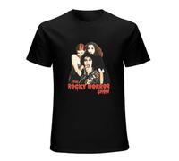 Rocky Horror Picture Show Frank N Furter Magenta Men's Cotton T-Shirt Black Shirt Top tee XXL