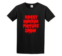 Rocky Horror Picture Show Lips Unisex 100% Cotton Short-Sleeve T-Shirts Black XXXL