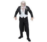 Smiffys Disfraz de Riff Raff de Rocky Horror Show, con chaqueta, chalequillo y corbatín Halloween, Carnaval