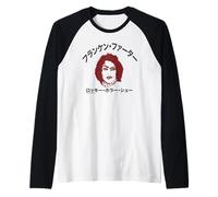 Rocky Horror Show Texto Japonés Frank N Furter Camiseta Manga Raglan