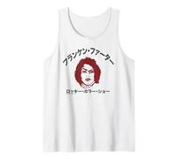 Rocky Horror Show Texto Japonés Frank N Furter Camiseta sin Mangas