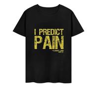 Rocky III Boxing Movie Clubber Lang Quote I Predict Pain Men's T Shirt Black