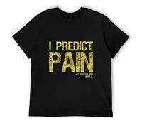 Rocky III Boxing Movie Clubber Lang Quote I Predict Pain Men's T Shirt Black