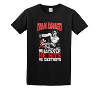 Rocky IV Ivan Dragon - The Siberian Bull Unisex 100% Cotton Short-Sleeve T-Shirts Black L