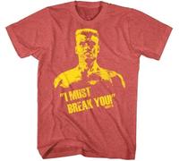 Rocky Ivan Drago Must Break You Men's T Shirt Dolph Lundgren Soviet Boxing Champ Red