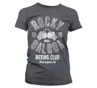 Rocky Licenciado Oficialmente Balboa Boxing Club Mujer Camiseta (Oscuro Heather), Small