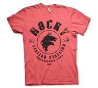 Rocky Licenciado Oficialmente Italian Stallion Hombres Camiseta (Rojo-Heather), Small