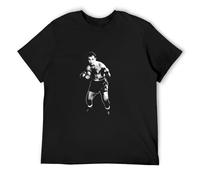 Rocky Marciano Heavyweight Boxing Fight Legend Sports Star Camiseta Man's Fashion Cotton Black Clothes, Negro , XXL