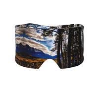 Rocky Mountain Range - Orejeras para dormir con correa ajustable para viajes, siesta, trabajo, oficina