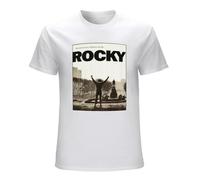 Rocky Philly Step Boxing Movie Balboa Million To One Shot Postcard Men's Cotton T-Shirt White Shirt Top tee M