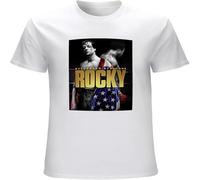 Rocky T Shirt Mens Balboa Italian Stallion Boxing Boxer Movie Unisex Top tee White XL
