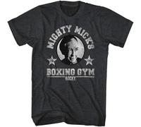 Rocky Tall T-Shirt Mighty Mick's Boxing Gym Heather tee Black S