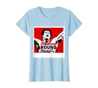 Rocky, una Ronda más Camiseta, Mujer, Azul Bebé, M