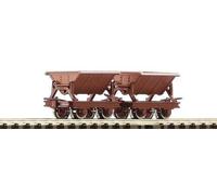 Roco 34498 Vagón Tolva Volteo Lateral H0e/009 Set 2 Wagons Marrón