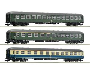 ROCO 6200053 H0 Juego de 3 Unidades 3: D 377 "Hispania-Express de la Segunda Clase Büm 234, 2X 1./2ª Clase ABüm 225