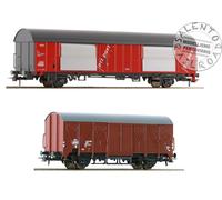ROCO 6600074 - Escala H0 1:87 - Set De 2 Vagones Productos Postales Railway