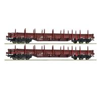 Roco H0 6600186 Set 2 Piezas Vagón Rungenwagen ZSSK Cargo Nuevo