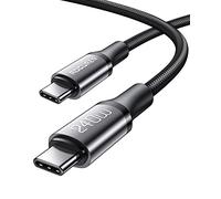 Rocoren 240W Cable USB C a USB C, 2M Cable Nylon 48V/5A PD3.1 para MacBook Air/Pro, iPad Pro 12.9/11/Air/Mini, Dell, HP, iPhone 15, Samsung Galaxy S24/S24+/S24 Ultra/S23/S22, Huawei, Steam Deck