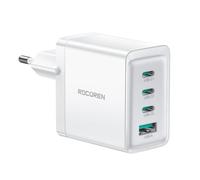 Rocoren USB C 67W para MacBook Pro 13/14/ 15/16", MacBook Air 2020/2019/ 2018, 4 Puertos Carga rápida 65W, PD3.0 QC4.0 PPS Compatible con iPad, iPhone, Samsung Galaxy S24, Huawei, Steam Deck