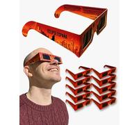ROCTAR ECLIPSE ESPAÑA Pack de 10 Gafas de Eclipse Solar Homologadas Para ver Eclipse Solar de 2026, Certificadas ISO 12312-2, Certificadas CE