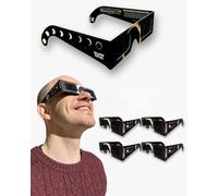 ROCTAR Pack de 4 Gafas de Eclipse Solar Homologadas en Europa Para ver Eclipse Solar de 2026, Certificadas ISO 12312-2, Certificadas CE