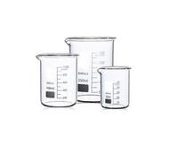 Rocwing Borosilicato 3.3 Vaso de Vidrio Graduado para Uso en Laboratorio y Cocina (50ml+100ml+250ml)