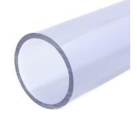 Rocwing Tubo hueco redondo rígido acrílico transparente (500 mm de longitud, 30 mm de diámetro exterior/2 mm de ancho/26 mm de diámetro interior)