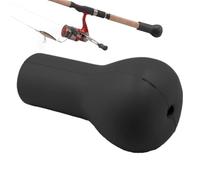 Rod Butt Cushion - Spherical PU Belly Support Pad, Boat Rock Fishing Rod Holder Cap, Deep Sea Fishing Comfort Tool Buttocks Cushion For Large Rods Stand Up Tuna Gear