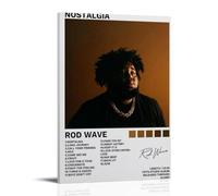 Rod Wave Nostalgia Modern Ultra Clear Wall Decor Prints Decorative Posters Exquisite Art Decoration Suitable for Office Living Room And RoomFrame-style12x18inch (30x45cm)