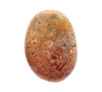 Rodado plano de Jaspe Leopardo - Piedras naturales energéticas para meditación y terapia de chakras, ideal para coleccionistas y entusiastas de la gemoterapia - Cristales pulidos para relajación