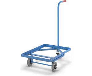 Rodador con asa, carga máx. 100 kg eurokraft pro, cama con marco de acero angular soldado