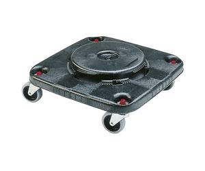 Rodador de transporte BRUTE®, cuadrado Rubbermaid, 4 ruedas de maniobra, cierre de bayoneta