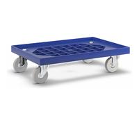 Rodador de transporte cama de rejilla, ruedas de caucho macizo