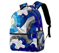 RODAILYCAY Beautiful Birds - Mochila escolar para niños, impermeable, mochila casual, mochila para libros, bolsa para laptop, para hombres y mujeres, Multicolor 6, 29.4x20x40cm/11.5x8x16 in, Casual