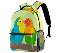 RODAILYCAY Beautiful Birds - Mochila escolar para niños, impermeable, mochila casual, mochila para libros, bolsa para laptop, para hombres y mujeres, Multicolor 1, 29.4x20x40cm/11.5x8x16 in, Casual