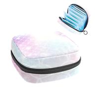 RODAILYCAY Bolsas de almacenamiento de servilletas sanitarias para mujer, bolsa de almohadilla menstrual de gran capacidad, bolsas de período menstrual de peces marinos y océanos, bolsa de