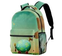 RODAILYCAY Cactus Saying Hello World - Mochila de viaje para laptop de secundaria, mochila grande para libros, bonita mochila para hombres y mujeres, Multicolor 5, 29.4x20x40cm/11.5x8x16 in, Casual