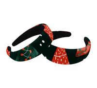 RODAILYCAY Diademas gruesas vintage con fondo negro para mujer, 2 paquetes de diademas acolchadas de terciopelo para niñas, aros anchos para el pelo