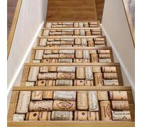 RODAILYCAY Kane Foreign Country - Alfombra para peldaños de escalera, 15 piezas antideslizantes, 8 x 30 pulgadas, para peldaños de madera en interiores, tapete para niños, ancianos y mascotas