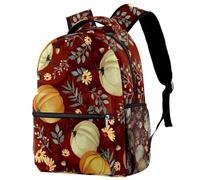 RODAILYCAY Mochila circular para laptop de viaje, color verde, azul y naranja, para la universidad, escuela secundaria, mochila para libros, bonita mochila para hombres y mujeres, Multicolor 8