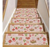 RODAILYCAY Pink Element - Alfombra antideslizante de 8 x 30 pulgadas, 15 piezas, alfombra de seguridad autoadhesiva para interiores, para niños, ancianos y mascotas
